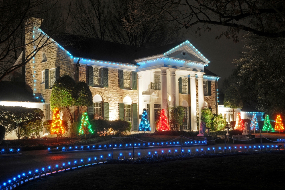 Elvis Presley's Graceland Celebrates the Holiday Season