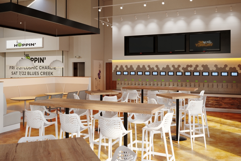 Fort Worth-born Holly Brittner returns to Cowtown, opens Hoppin?s first Texas location with husband Michael. Hoppin? Brings Self-Pour Taprooms to Fort Worth