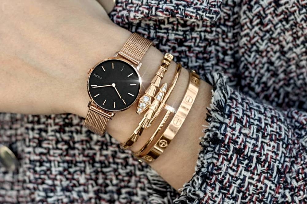 These impressive smaller women's watches come with a new dial color and include an extra strap to switch out your look. Solios Presents New Limited Edition Black Mini Solar Bundle