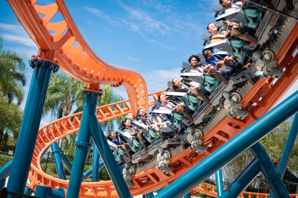 The coaster features four launches, both backwards and forwards, with the steepest beyond-vertical drop in Florida. SeaWorld's All-New Ice Breaker Is Now Open to the Public