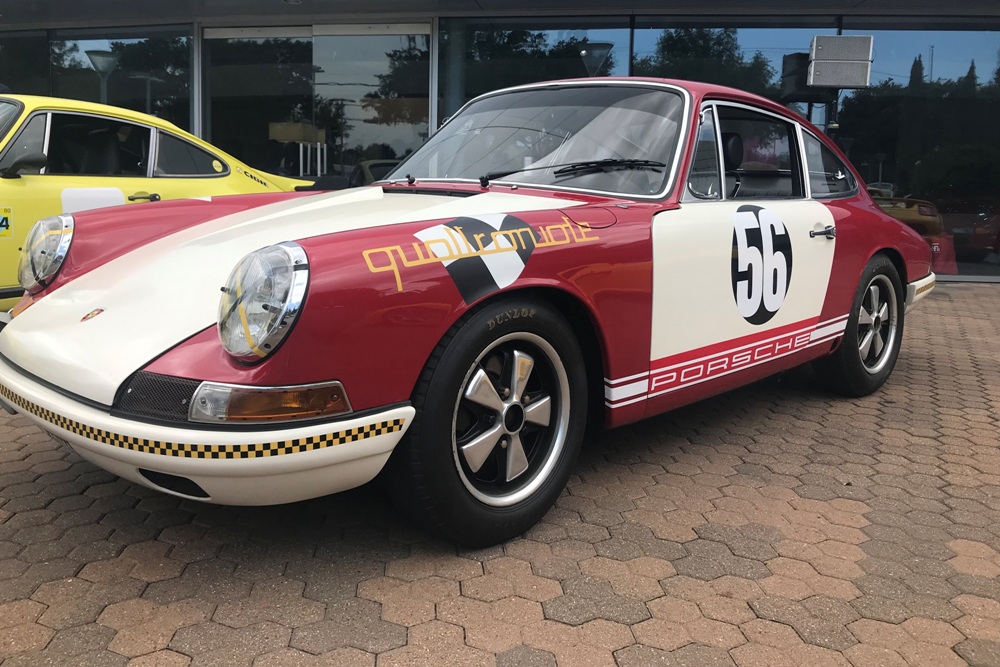 An array of gleaming examples demonstrated Porsche's history from 1950s models such as a Porsche 356 to modern sports cars. Porsche Marks 75 Years With Celebration
