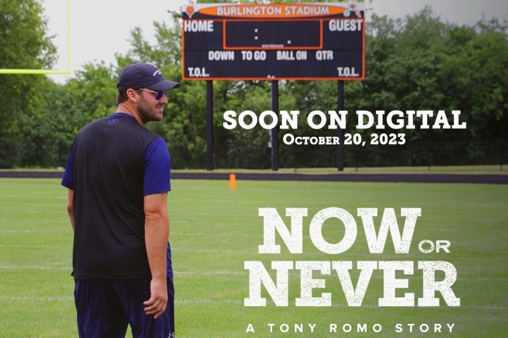 The independently produced documentary tells the QB?s inspiring story through interviews with his family, friends, and Romo himself. Now or Never: A Tony Romo Story, Streaming Now Worldwide