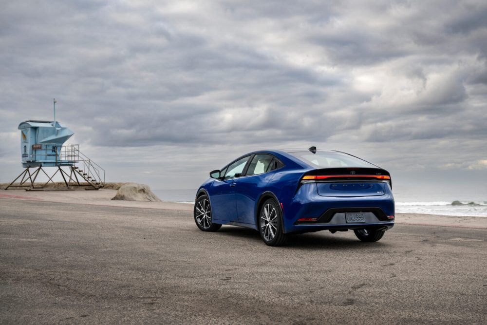 From urban jaunts to scenic routes, this sleek hybrid hatchback blends efficiency, performance, and five-door versatility. 2025 Toyota Prius Navigates City Lights and Coastal Sights