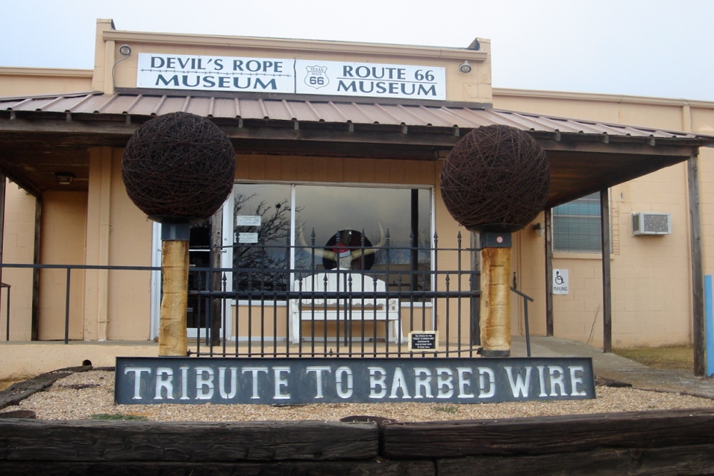 Get hooked on barbed wire at this West Texas museum dedicated to the history of barbed wire featuring artifacts, documents, memorabilia, and more. Devil's Rope Museum